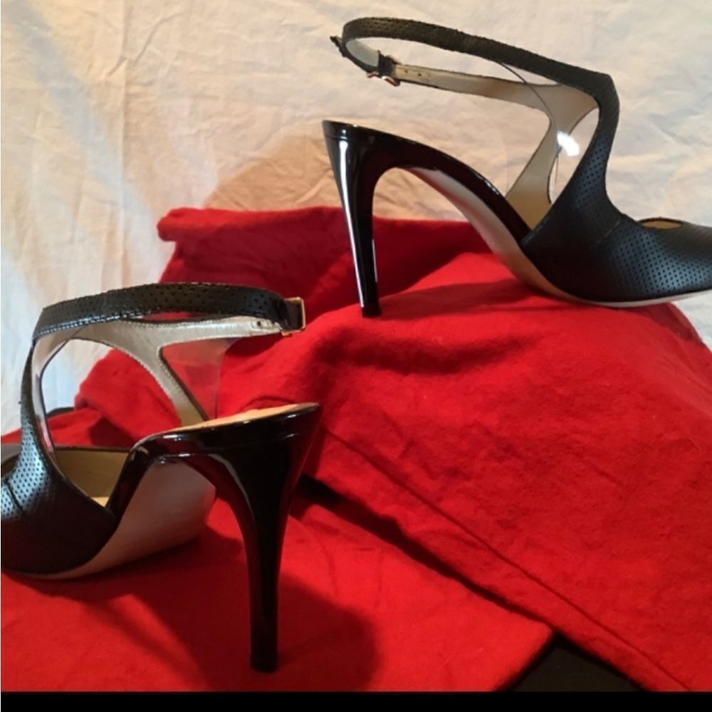 NWOT Giorgio Armani 3.5 Leather Heels Size 38 - Picture 9 of 13